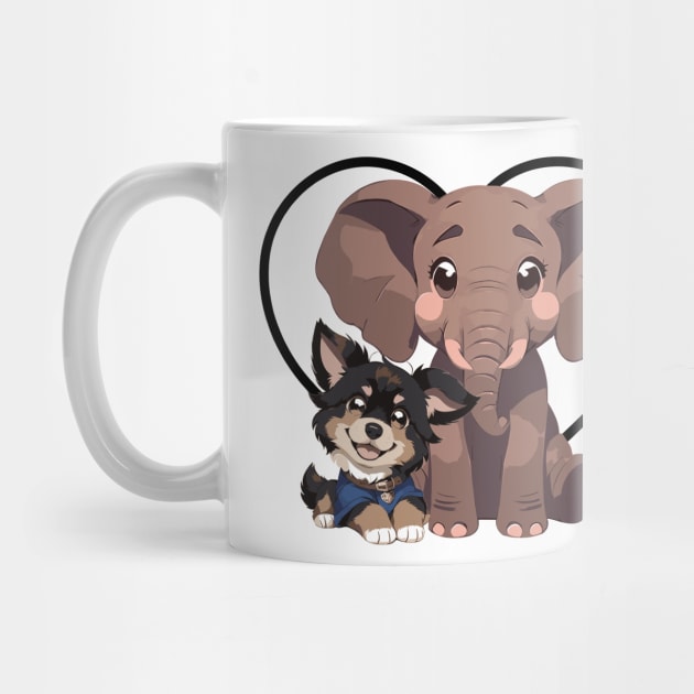Elephant and Dog Friends by CGI Studios